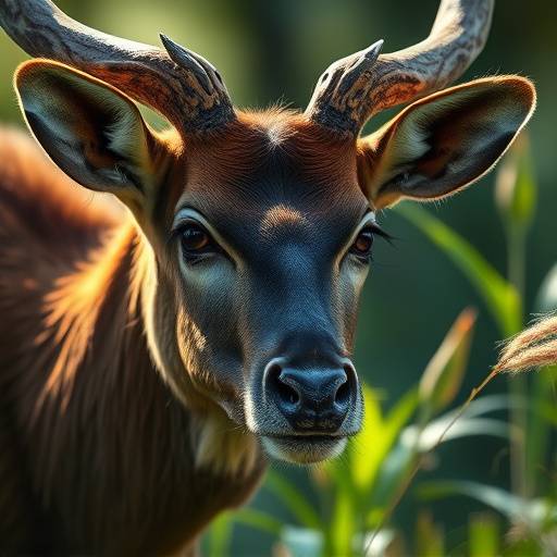 Scena di un documentario naturalistico con un primo piano di fauna selvatica in un ambiente incontaminato.